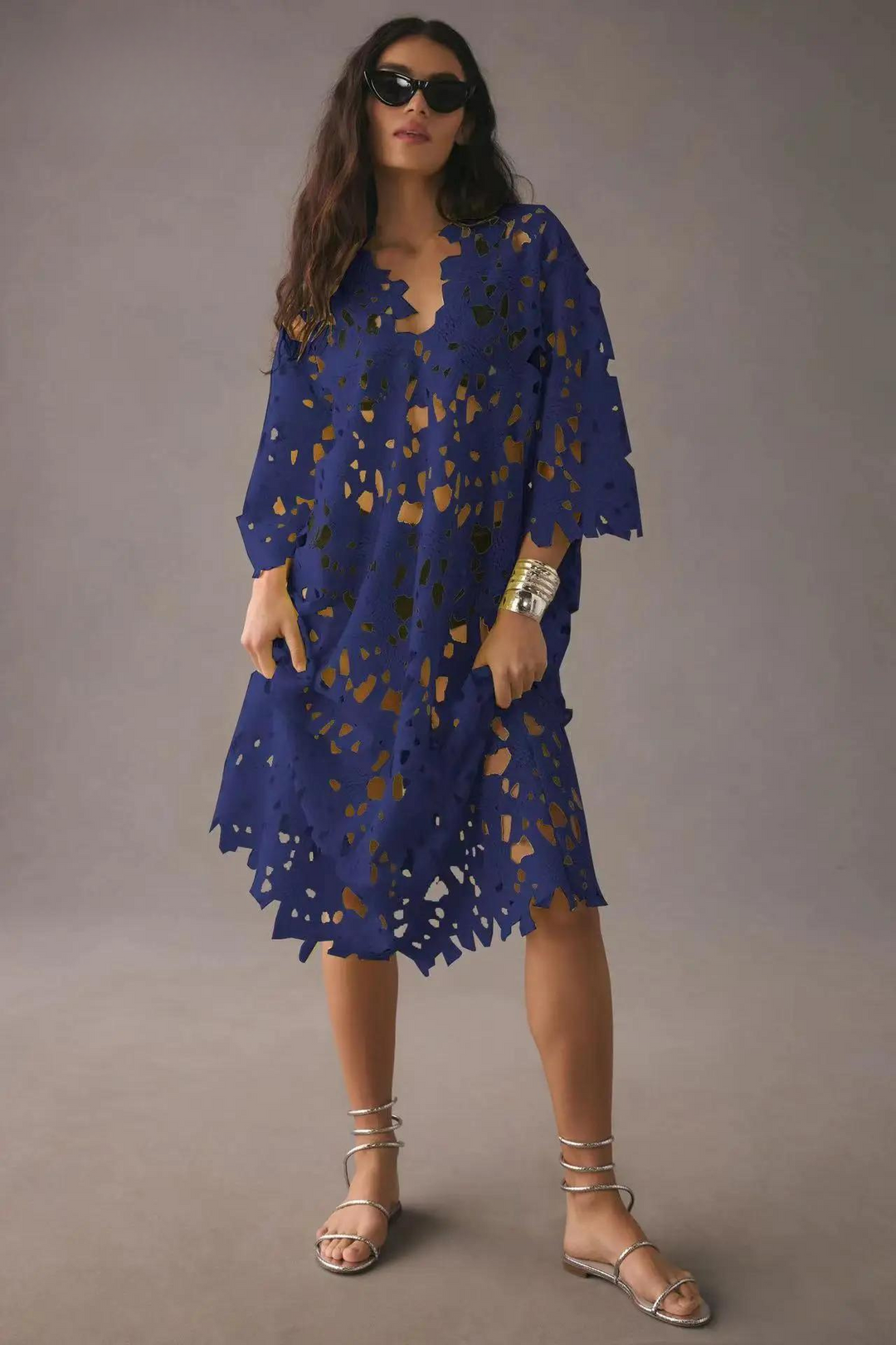 Luchtige zomerjurk dames, een elegante maxi jurk voor comfort en bewegingsvrijheid op vakantie.