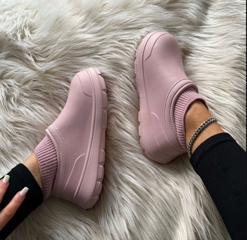 Casual dames clogs met cloud-demping, zacht als pantoffels en weerbestendig voor binnen & buiten.