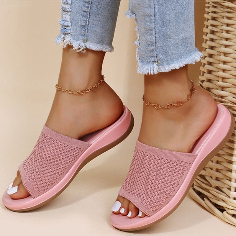 Dames Mirelda retro sandalen, handgemaakt voor zomercomfort met open teen.