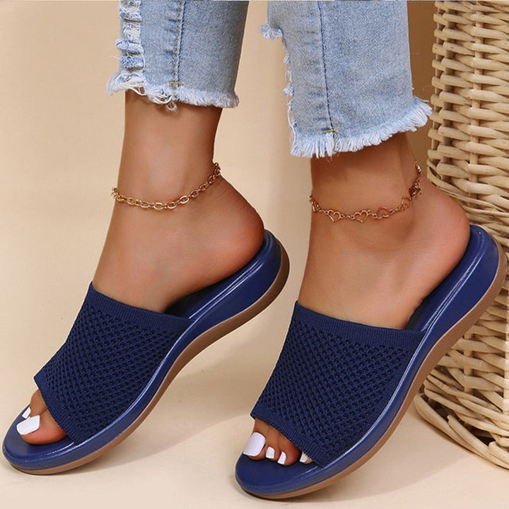 Mirelda retro handgemaakte dames sandalen, stijlvol en comfortabel met open teen, perfect voor de zomer.