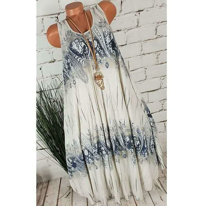 Luchtige en comfortabele mouwloze zomerjurk voor dames. Stijlvolle en casual kleding voor de zomer.