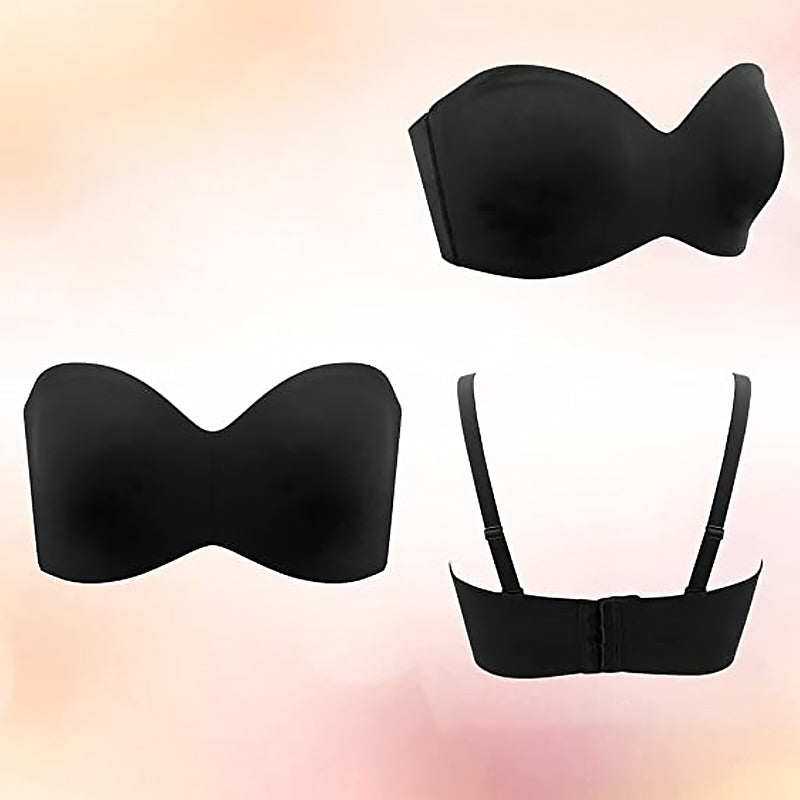 Dames bandeau bh, naadloos en met afneembare bandjes; de ideale comfortabele en onzichtbare lingerie.