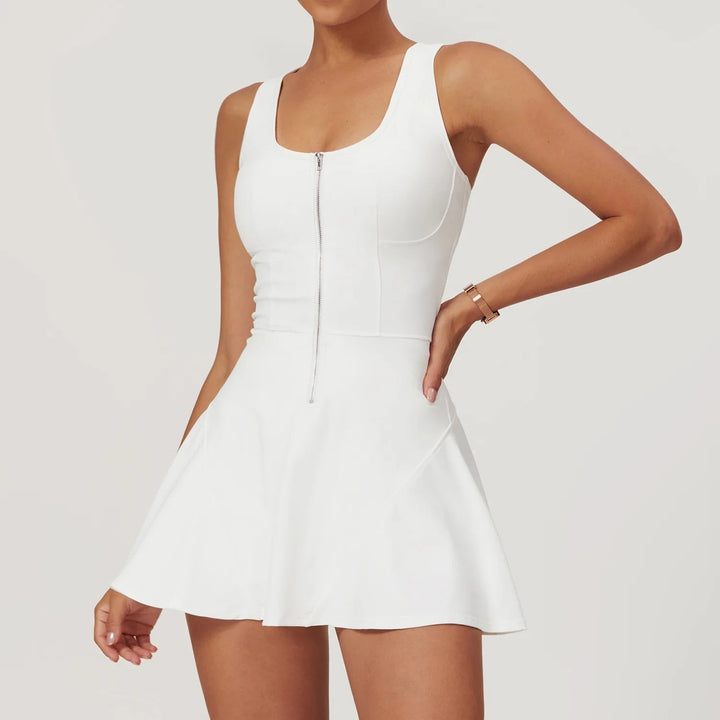 Dames sportjurk met ingebouwde ondersteunende BH, perfect voor fitness en dagelijks comfort.