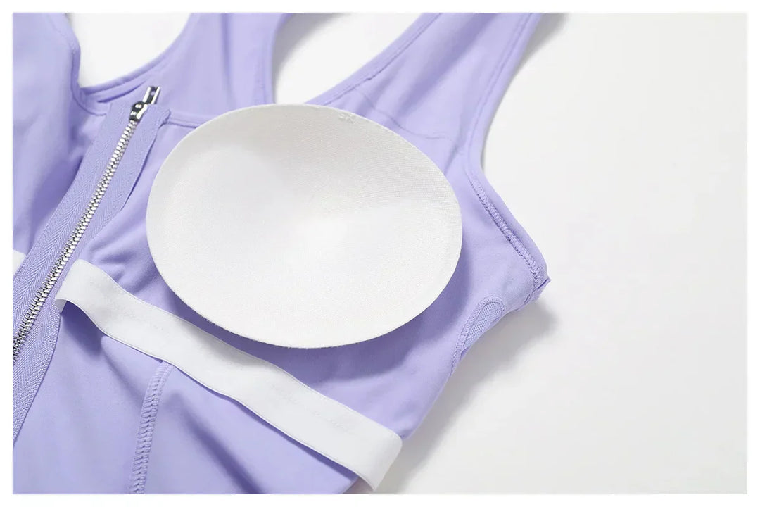 Trendy naadloze sportjurk voor dames met ingebouwde BH, comfortabele sportkleding voor alle activiteiten.