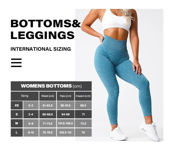 Elegante dames legging met hoge taille, naadloos en comfortabel. Ideaal voor yoga, fitness en een stijlvolle look.