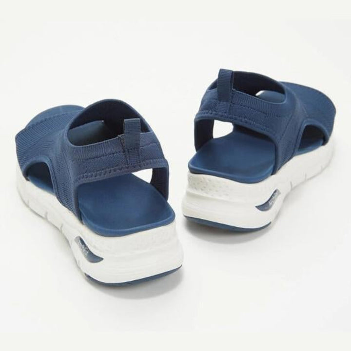 Lichtgewicht ademende mesh sandalen voor dames, Nova plateau design voor moeiteloos zomercomfort.
