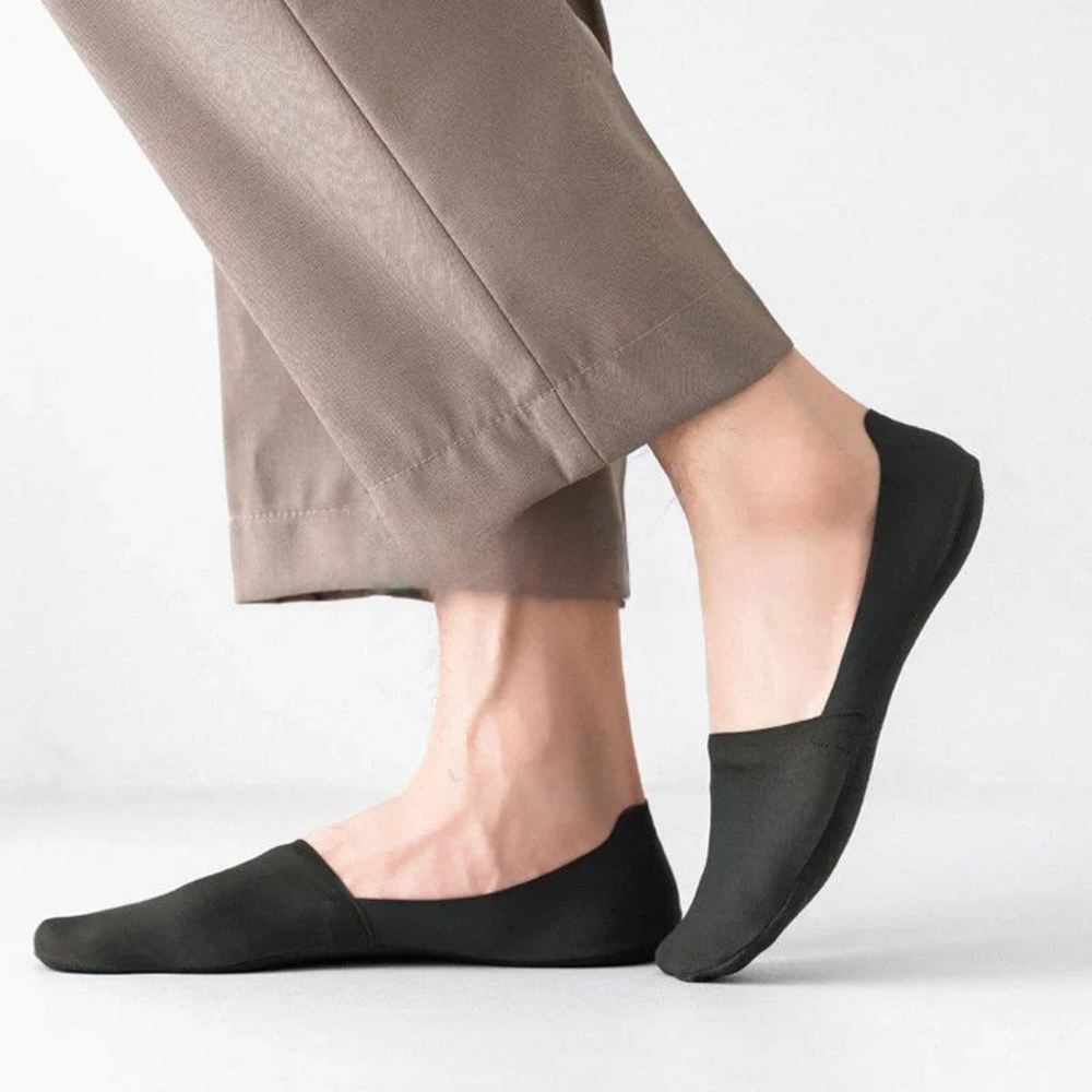 Comfortabele dames anti-slip sokken met siliconen grip, ideaal onder ballerina's en sneakers.