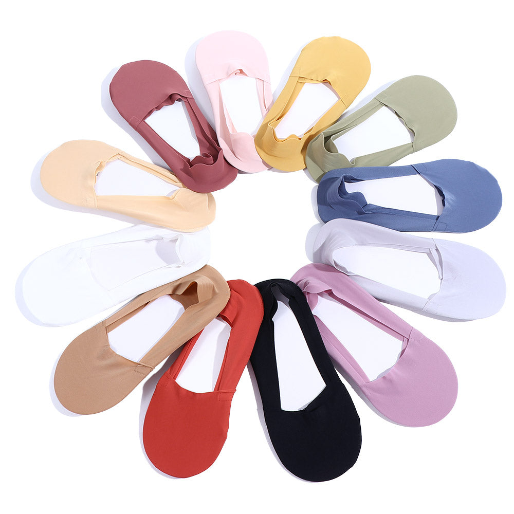 Duurzame onzichtbare anti-slip sokken voor dames, garandeert een schuifvrije en comfortabele ervaring.