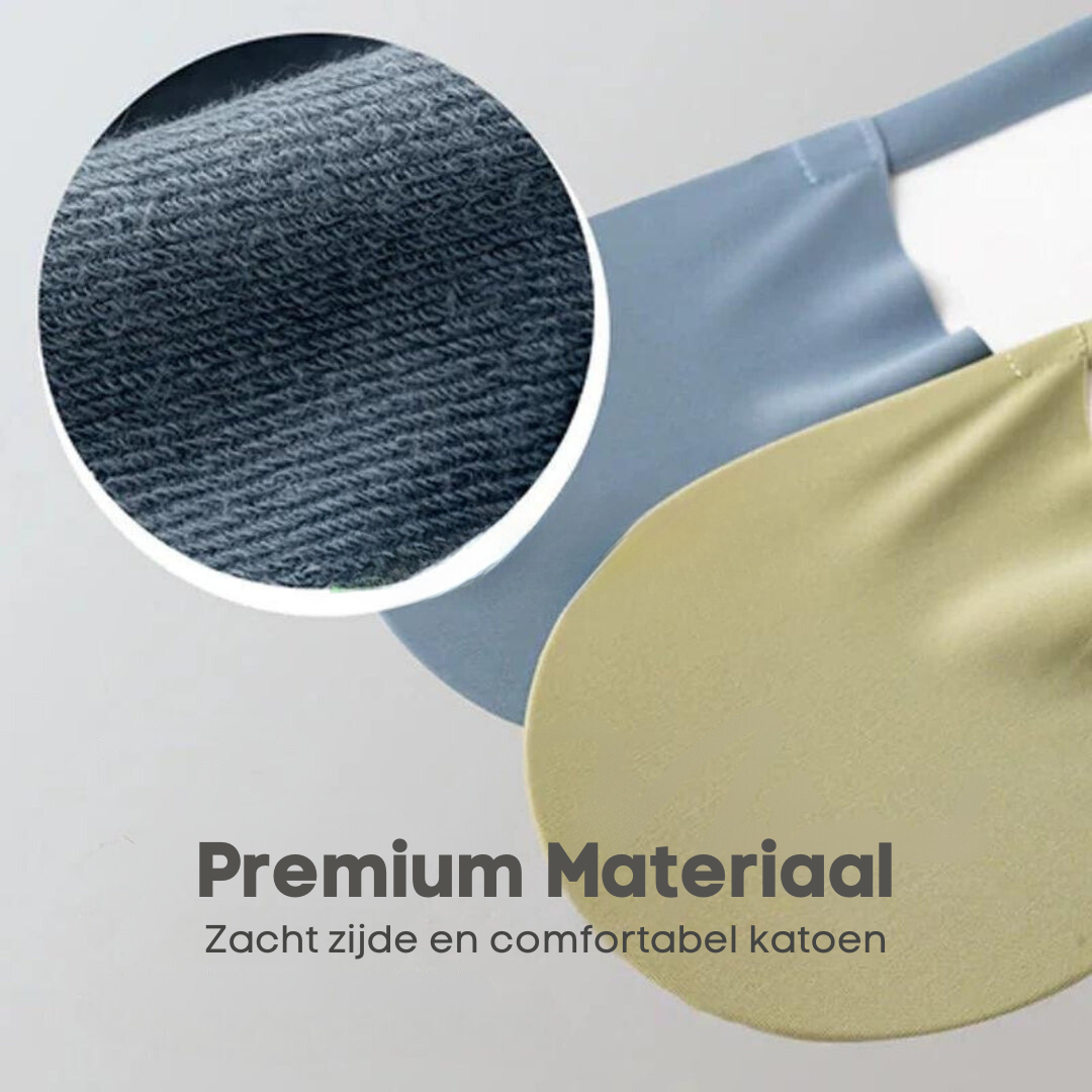 Schuifvrije ballerina sokken voor dames, onzichtbaar en comfortabel met siliconen hielgrip.