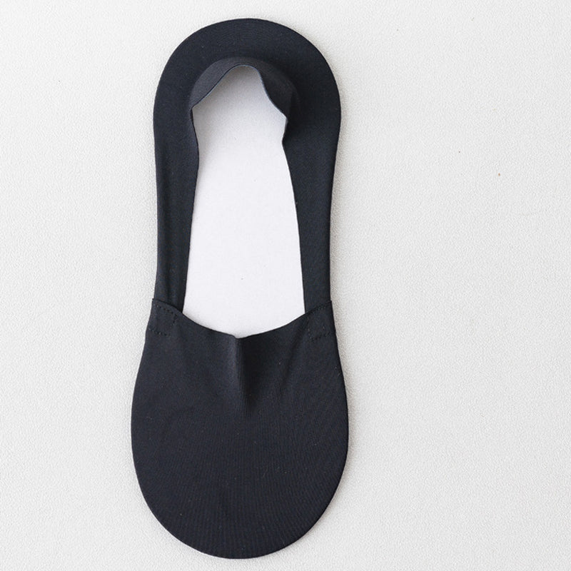 Anti-slip dames voetsokken met discreet ontwerp en siliconen grip, perfect voor open schoenen.