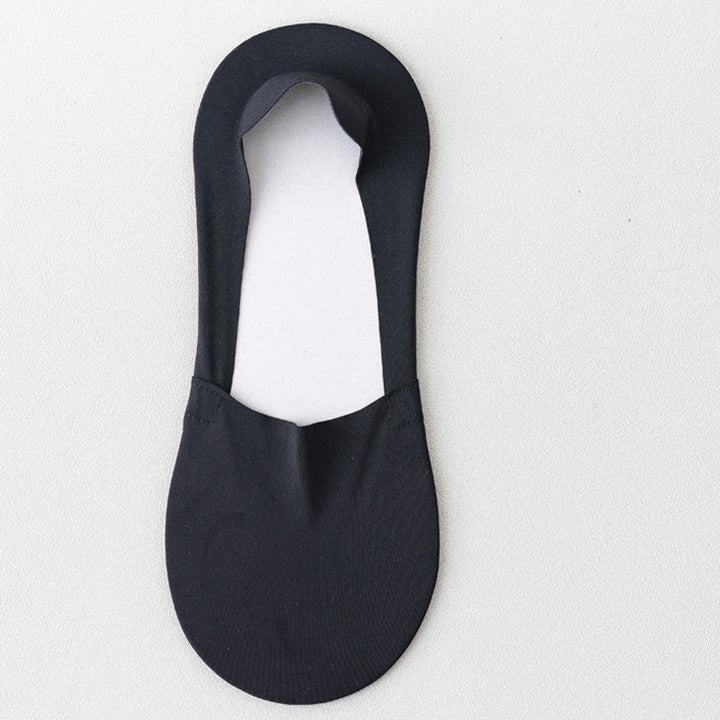 Anti-slip dames voetsokken met discreet ontwerp en siliconen grip, perfect voor open schoenen.