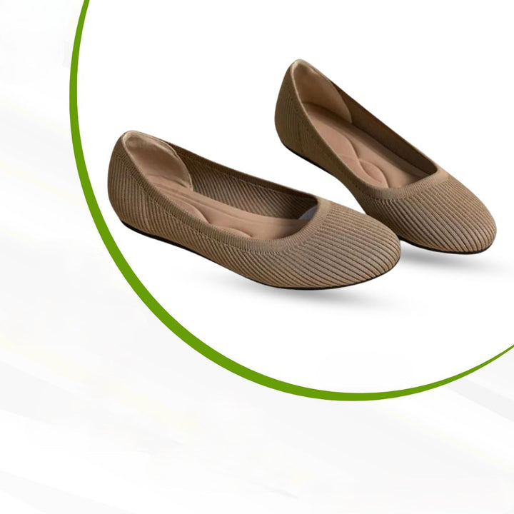 Ademende zomerschoenen: orthopedische ballerina's voor dames, ideaal voor comfort op warme dagen.