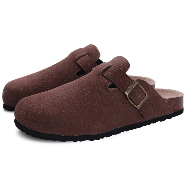 Verstelbare dames comfort slippers met orthopedische technologie; geschikt als binnenslippers en buitenslippers.