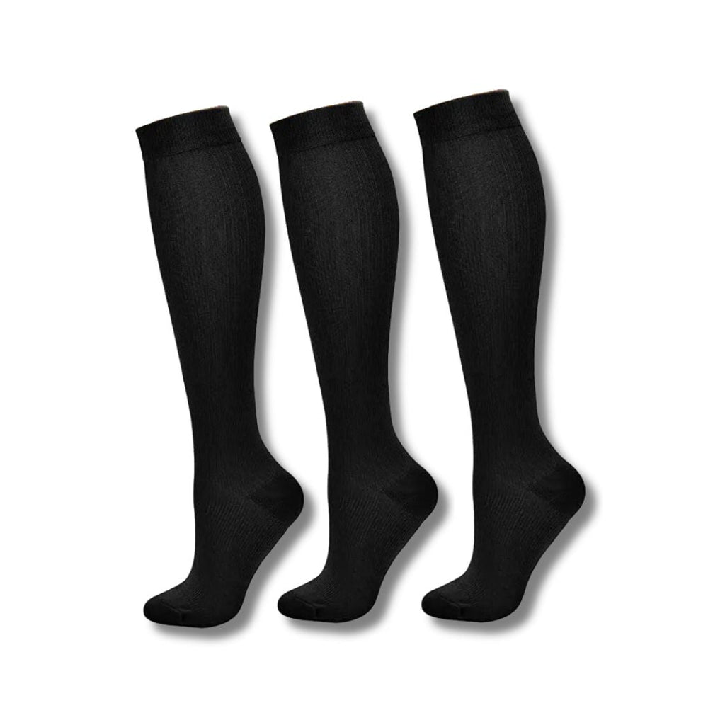 Comfortabele VitalEase dames compressiesokken; orthopedisch design, ideaal tegen vermoeide benen en beenzwelling.