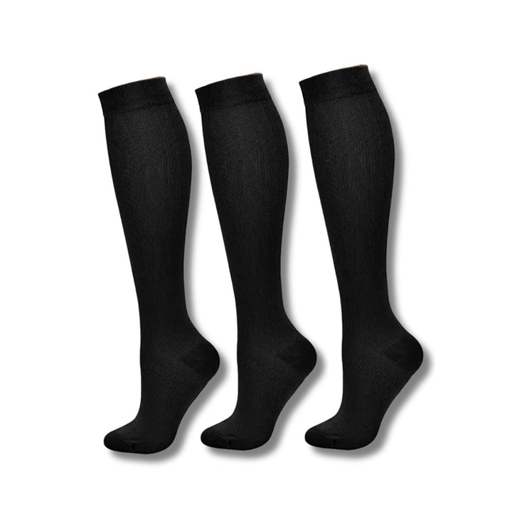 Comfortabele VitalEase dames compressiesokken; orthopedisch design, ideaal tegen vermoeide benen en beenzwelling.