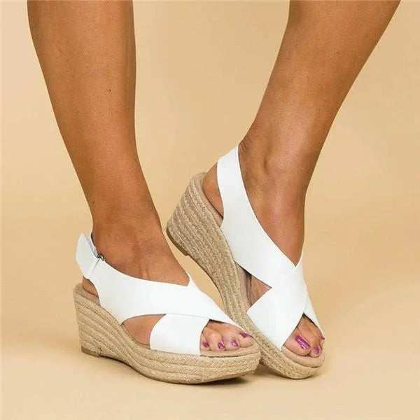 Comfortabele zwarte orthopedische sleehak espadrilles Clara, bieden optimale voetondersteuning voor dames.