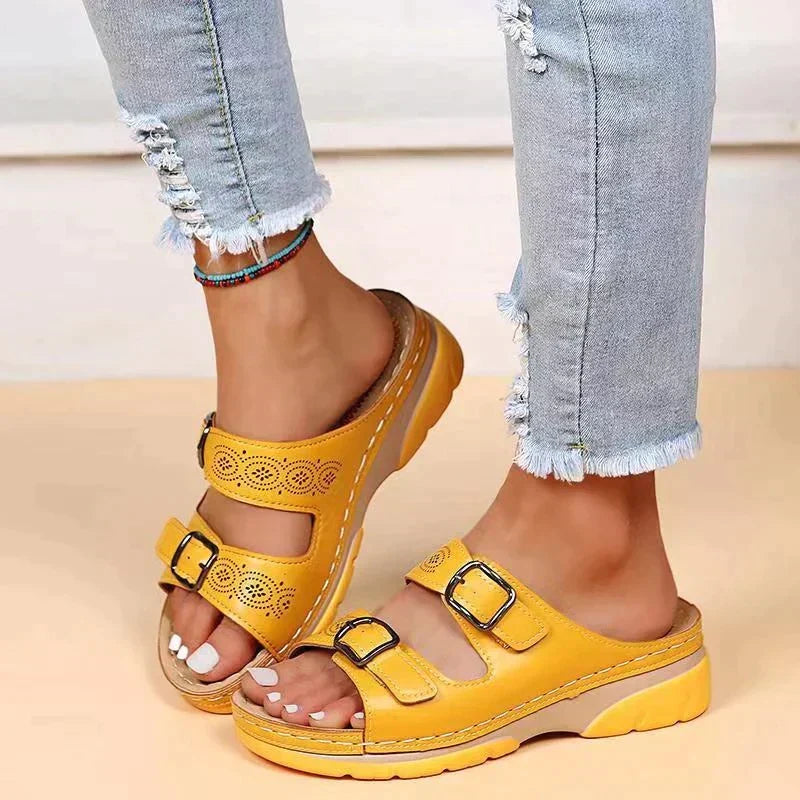 Trendy dames comfortsandalen, perfecte zomerschoenen met orthopedische ondersteuning en voetcomfort.