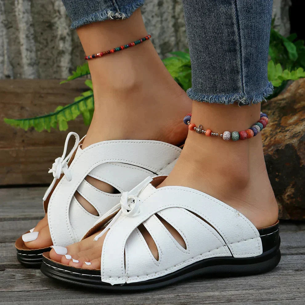 Zomerse Mirella sleehaksandalen. Comfortabele damesschoenen met orthopedische kenmerken.