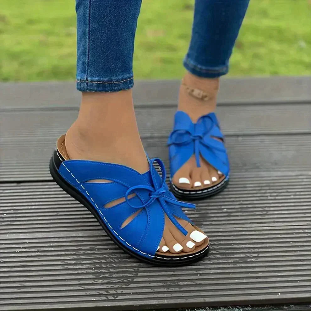 Casual dames sandalen met sleehak. Orthopedische pasvorm en comfort voor elke dag.