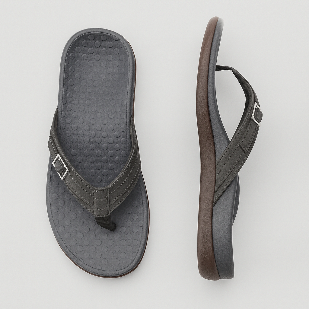 Modieuze dames zomer slippers met hiel demping en ergonomische voetboogondersteuning. Stijlvol en comfortabel.