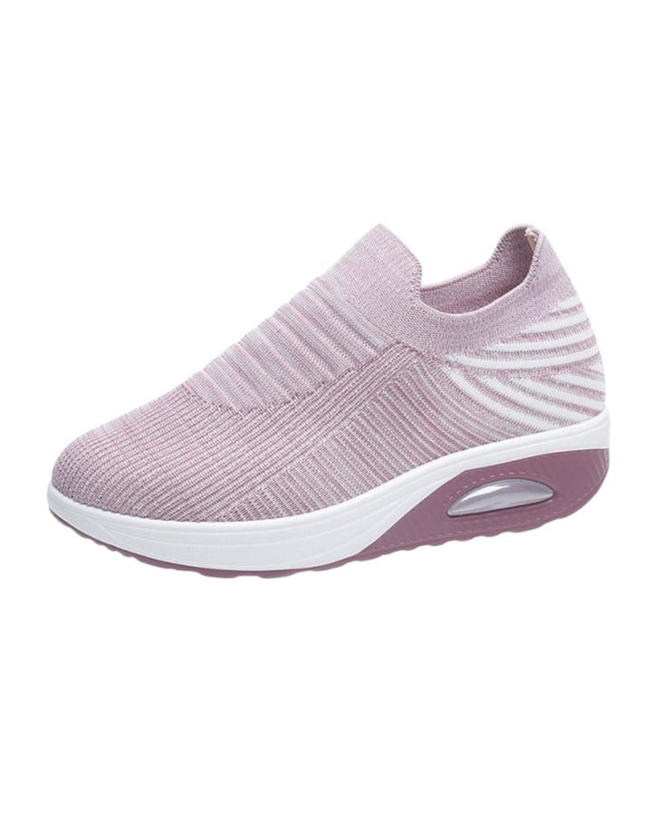 Ergonomische damessneakers, orthopedisch en schokdempend, voor langdurig draagcomfort.