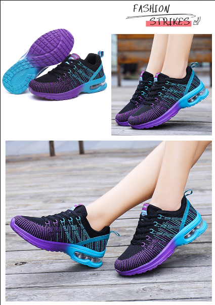 Comfortabele Deporte dames orthopedische sneakers, perfect als wandelschoenen of hardloopschoenen met luchtvering.