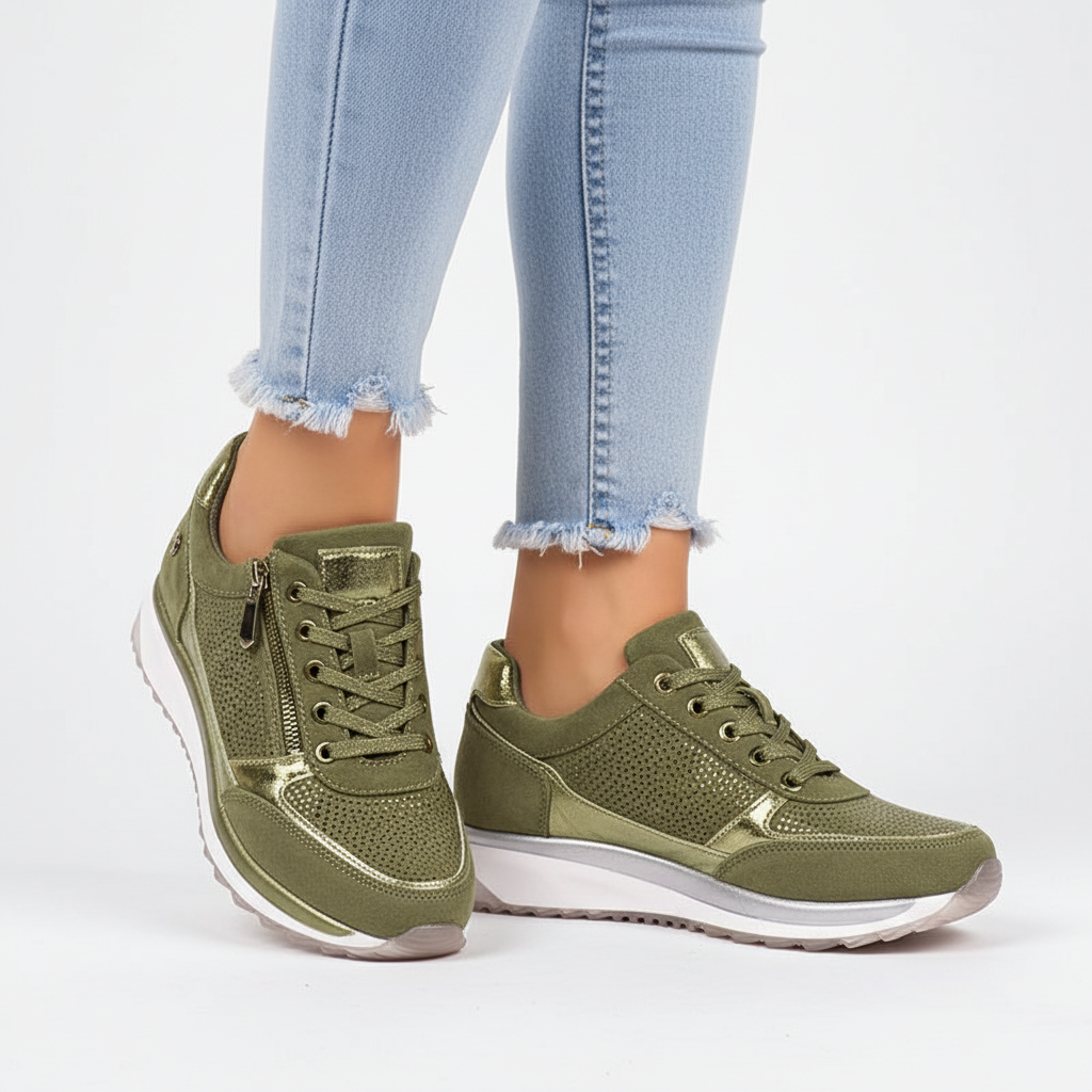 Dagelijkse dames orthopedische sneakers, bieden de hele dag comfort en ondersteuning.