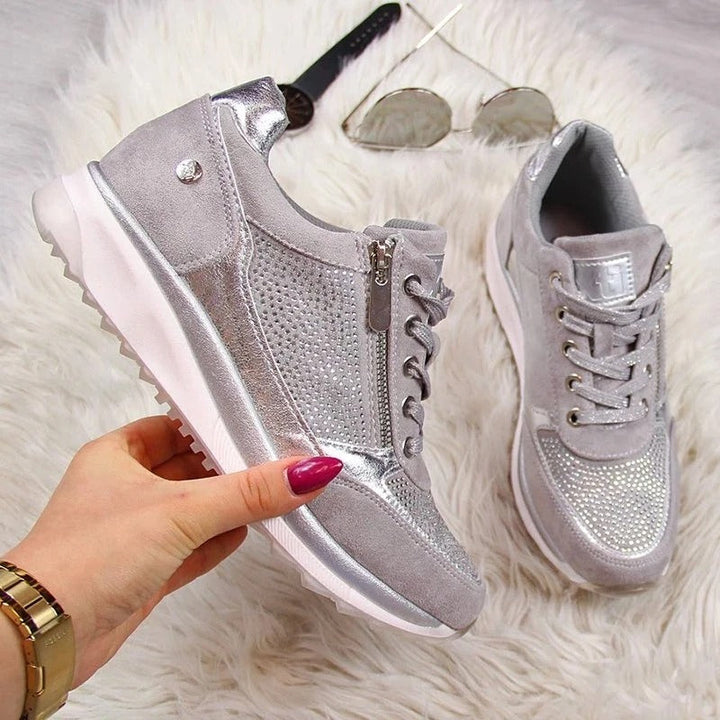 Lichtgewicht dames orthopedische sneakers, perfect voor lange wandelingen en dagelijks gebruik.