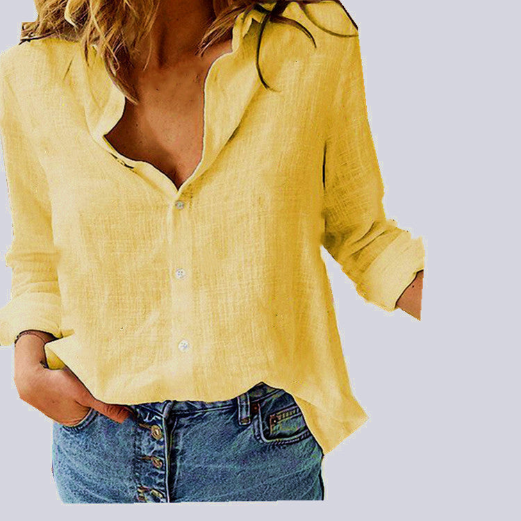 Luchtige Hoymans dames oversized blouse met klassieke kraag; comfortabel en modieus voor de lente en zomer.