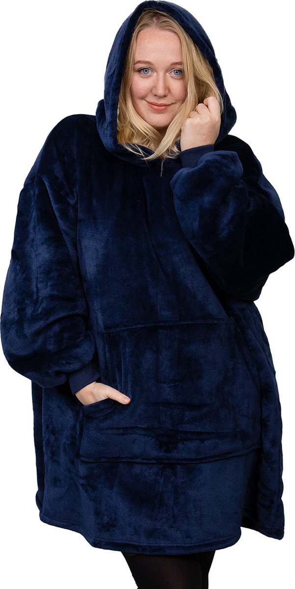 Dames dekenhoodie, oversized en warm, ideaal als comfortabele winterkleding voor vrouwen.