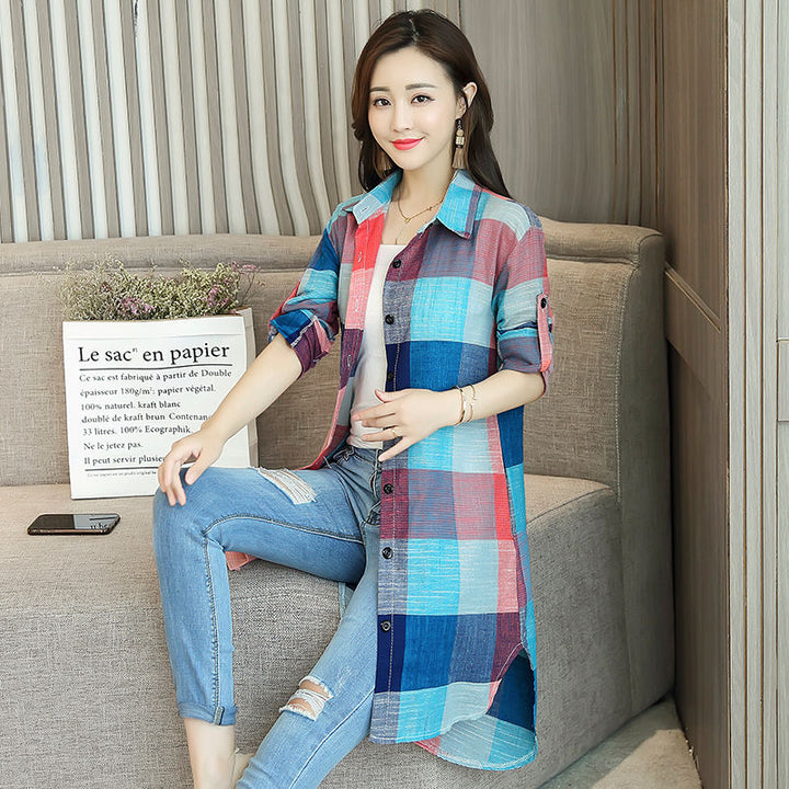 Dames oversized geruite blouse, trendy en comfortabel met ruime pasvorm. Ideaal voor damesmode.