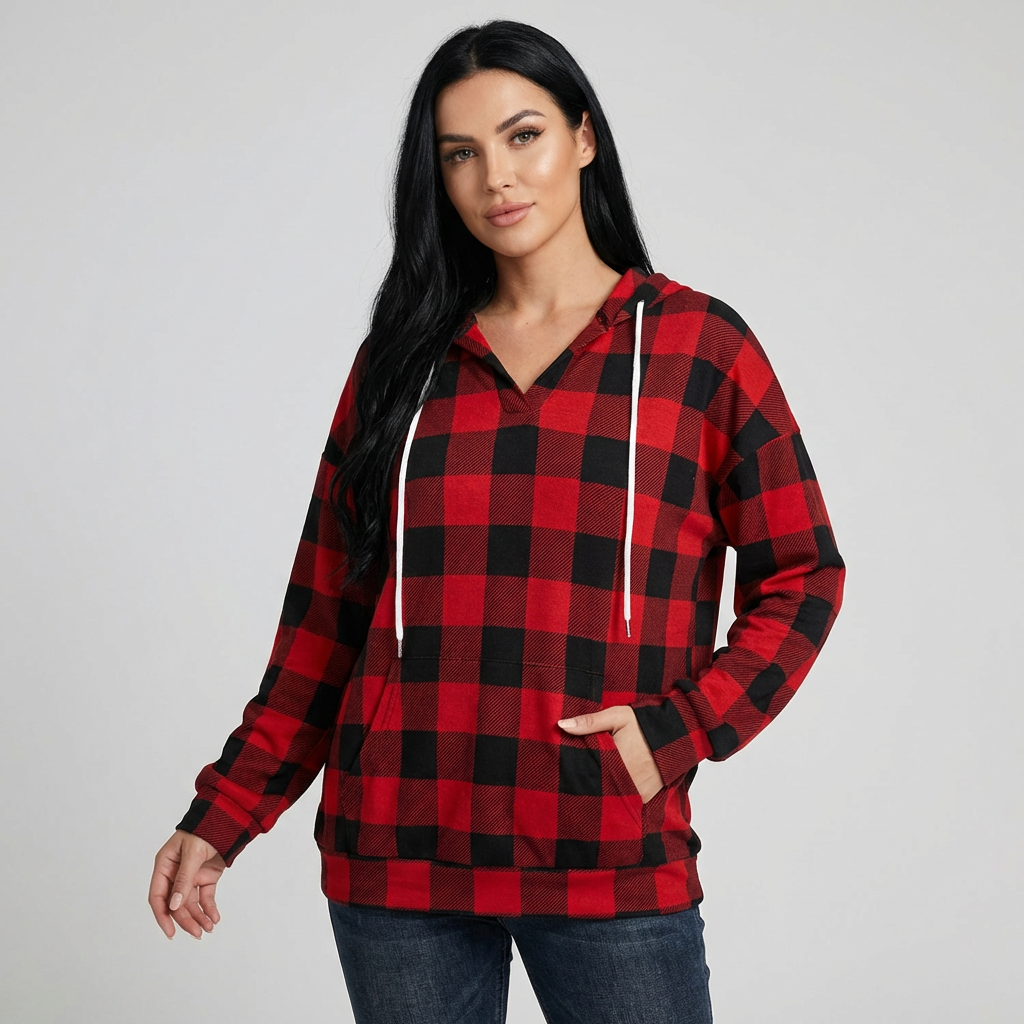 Dames oversized pullover sweatshirt, comfortabele hoodie voor casual mode.