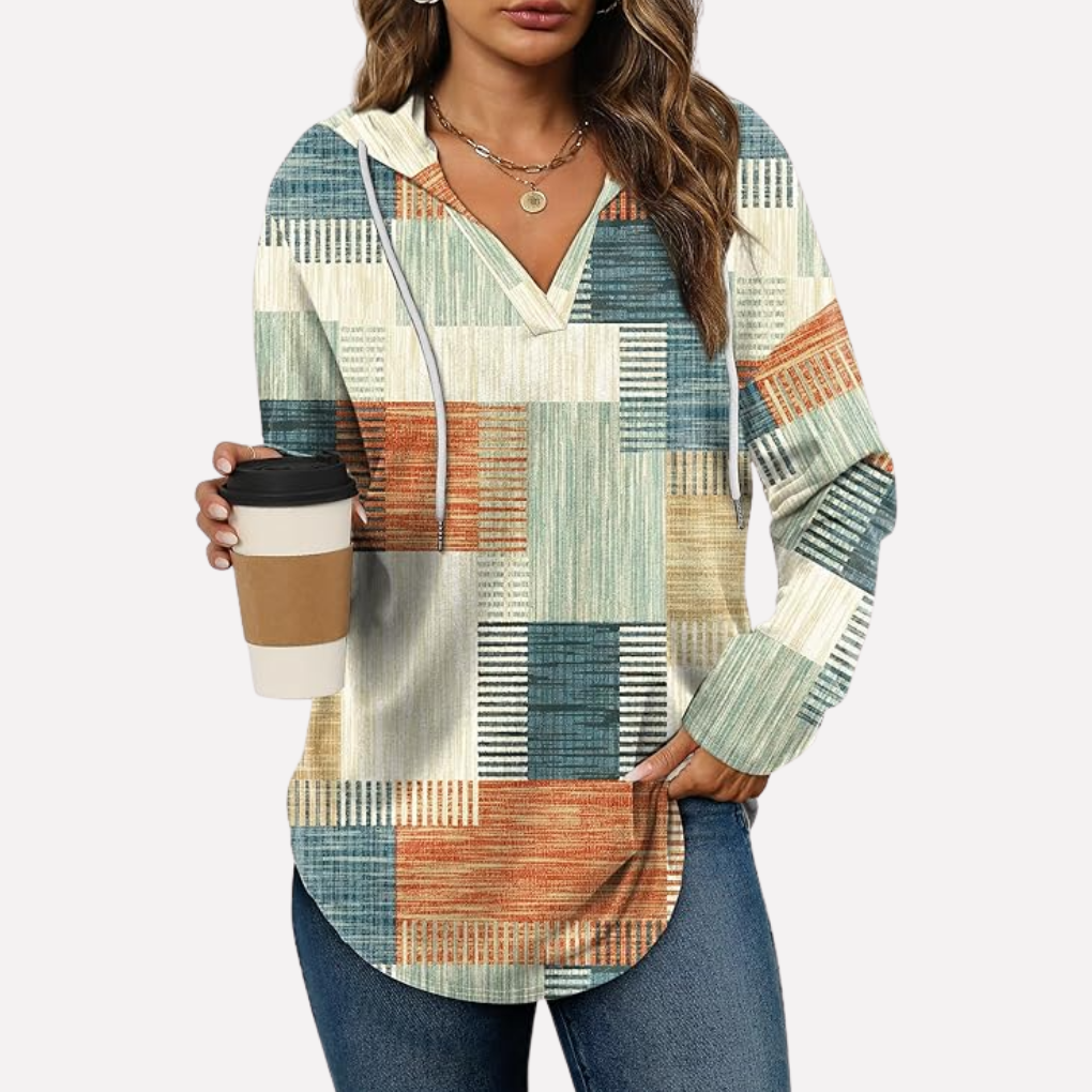 Dames oversized hoodie, zachte pullover voor een relaxte look.