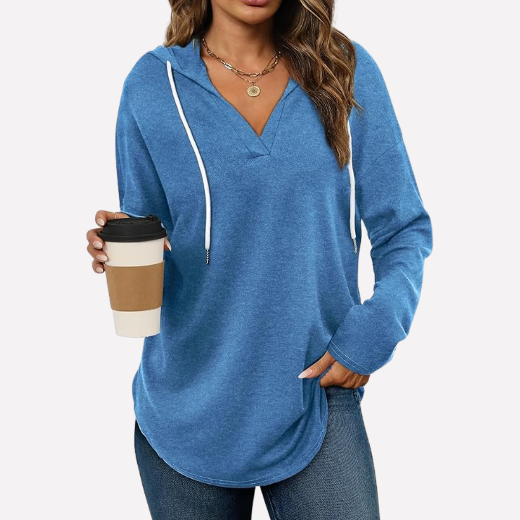 Comfortabele dames hoodie, perfect voor casual herfst outfits.