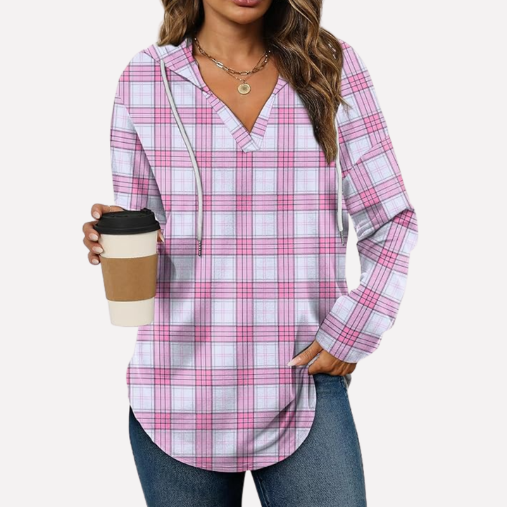 Lange mouw oversized hoodie voor vrouwen, ideaal voor comfortabele dagen.
