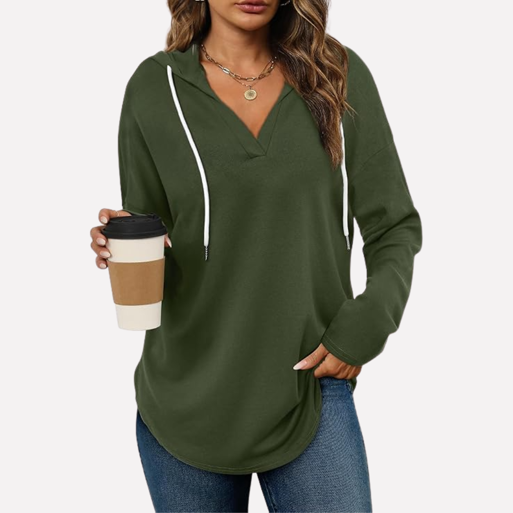Herfst winter dameskleding: comfortabele oversized hoodie.