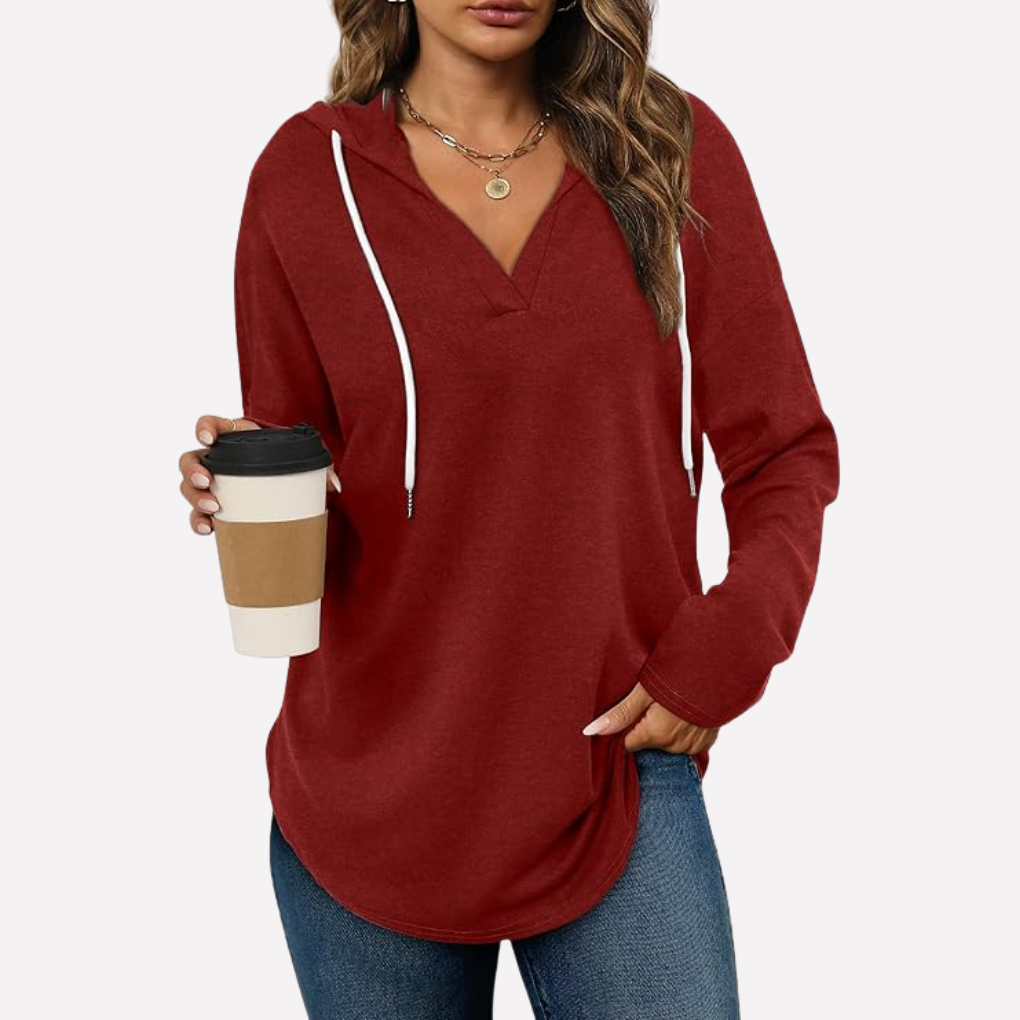 Trendy dames oversized pullover, casual sweatshirt met relaxte pasvorm.