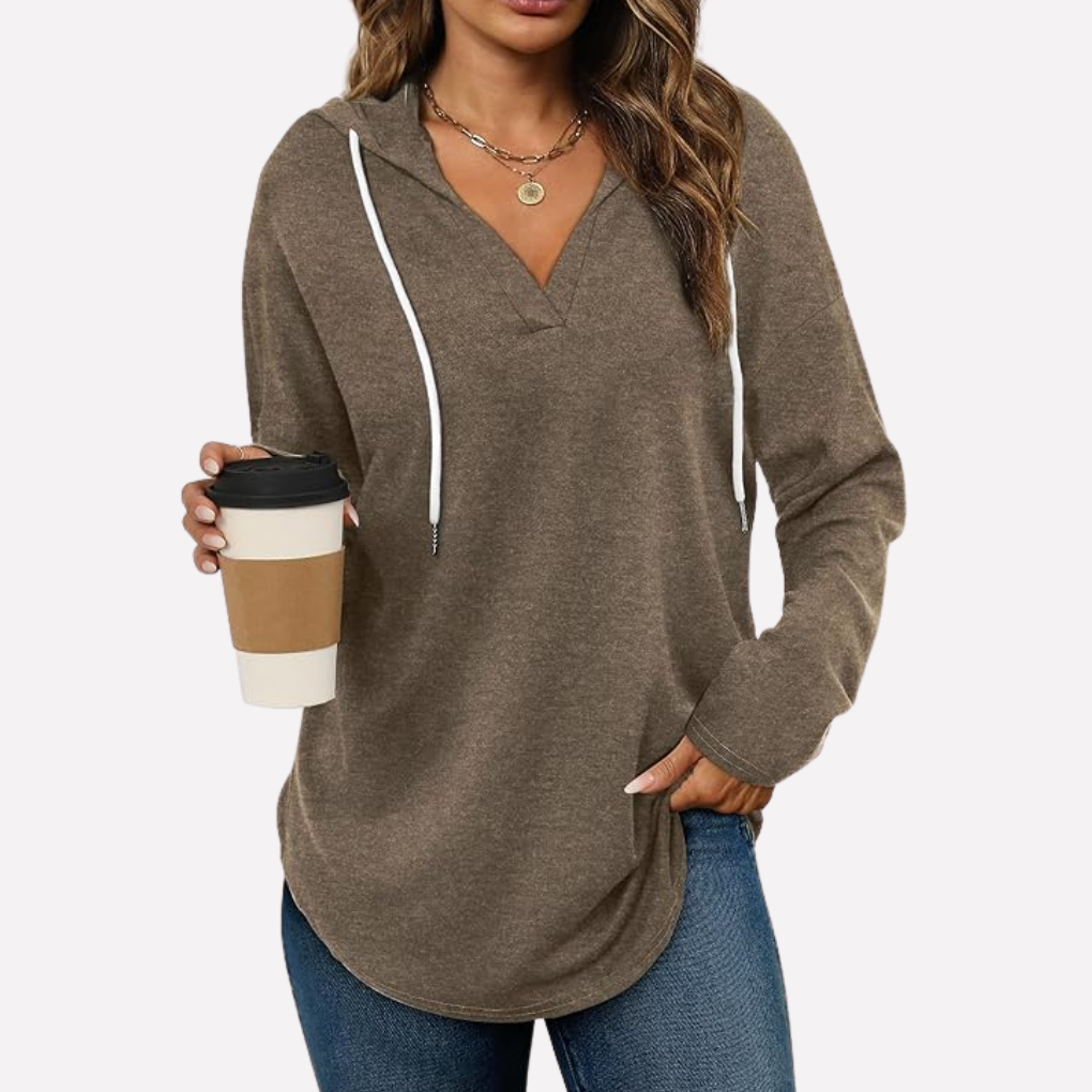 Stijlvolle dames trui met lange mouwen, oversized pullover.