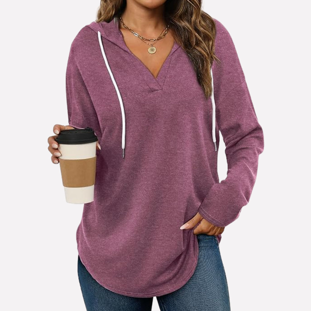 Casual dames pullover sweatshirt, comfortabel en modieus.