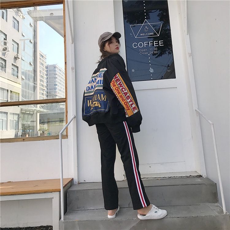 Sportieve dames varsity jas, oversized model. Must-have bomberjack voor een casual, moderne look.