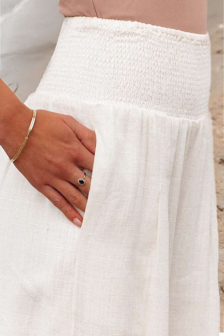Dames palazzo broek: boho stijl, comfortabel, wijde pijpen, hoge taille. Elegant voor de zomer.