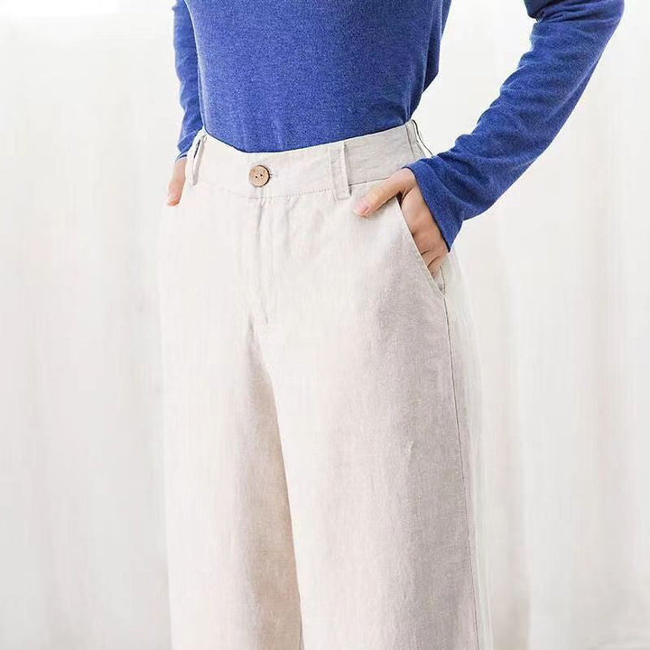 Modieuze dames pantalon Diana. Elegante broek met wijde pijpen, hoge taille, voor een tijdloze en comfortabele look.
