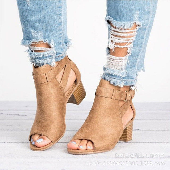 Compleet overzicht van trendy peep toe enkellaarsjes met blokhak