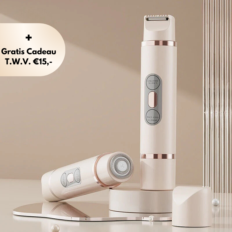 Gladde huid gegarandeerd met deze pijnloze elektrische dames shaver.