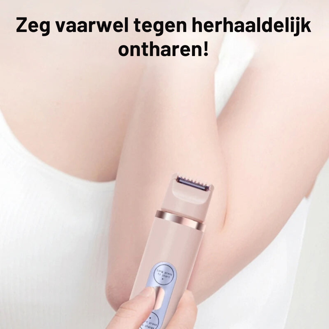 Zijdezachte huid bereiken met dit elektrische ontharingsapparaat voor dames.