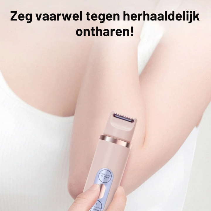 Zijdezachte huid bereiken met dit elektrische ontharingsapparaat voor dames.