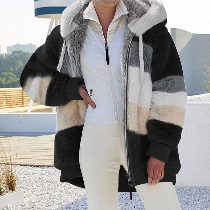 Warm fleecevest voor dames met capuchon, zacht en knus, een must-have voor de winter.
