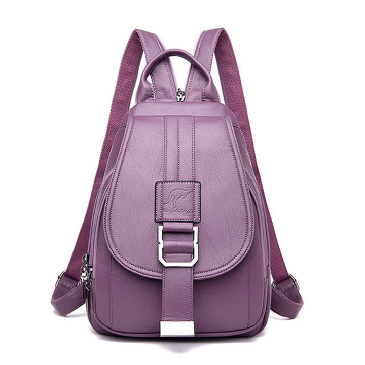 Chic en veilig: dames premium waterdichte rugzak van echt leer. Perfecte fashion tas.
