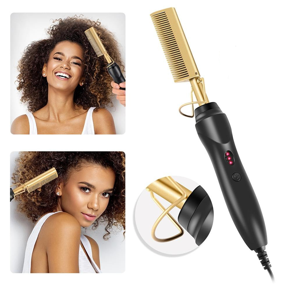 Dames professionele stijltang met keramische platen voor snel en pluisvrij stylen van het haar.