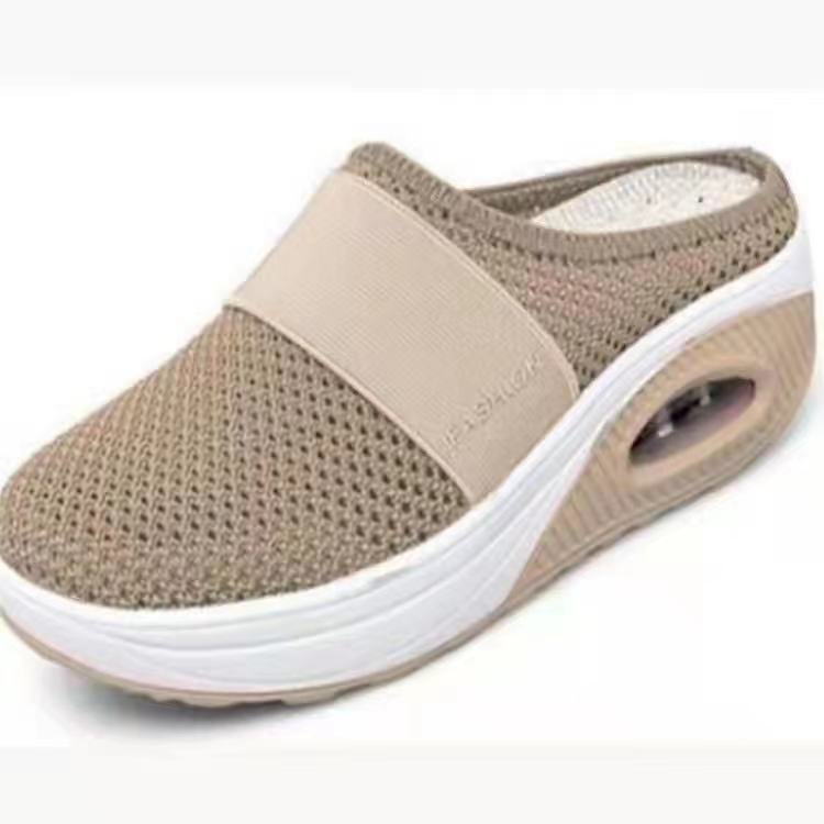 Zomerse instappers voor dames, comfortabele retro sandalen met platte zool voor dagelijks gebruik en stijl.